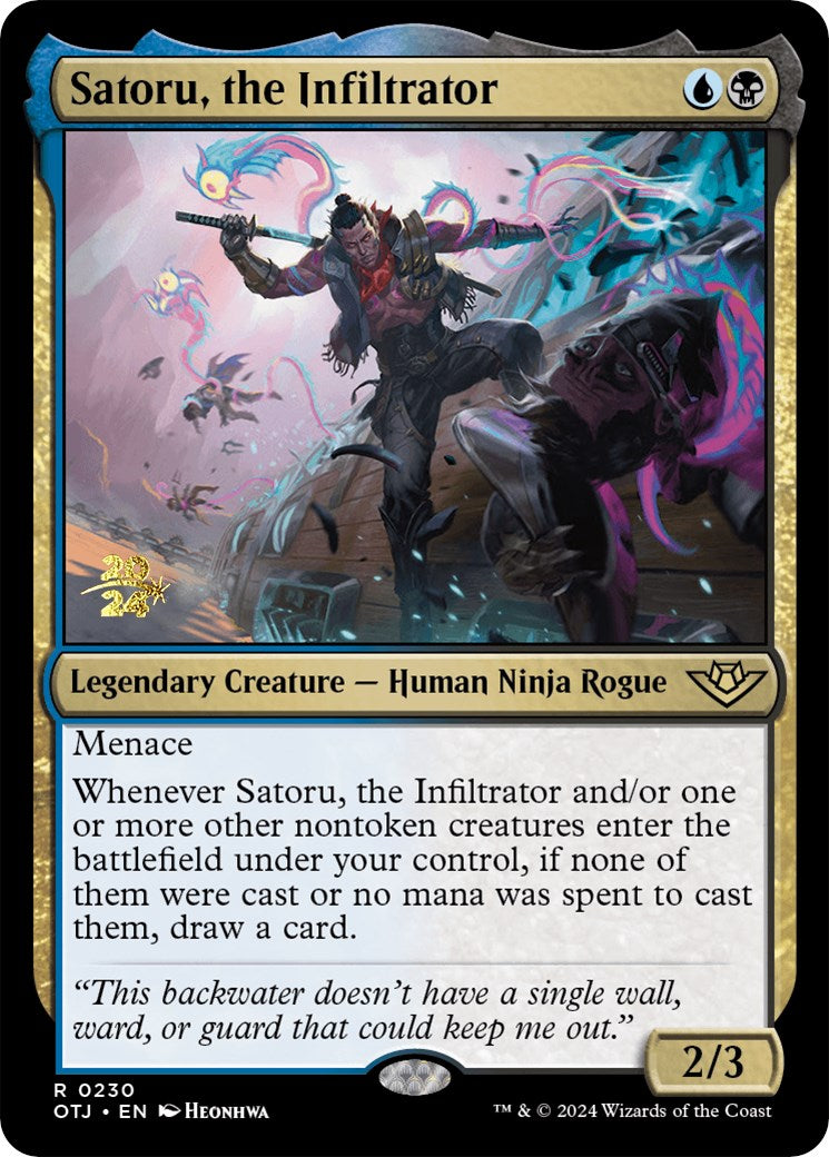 Satoru, the Infiltrator [Outlaws of Thunder Junction Prerelease Promos] | Total Play