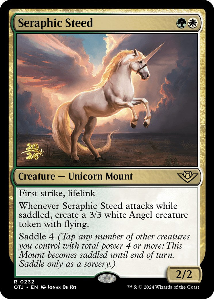 Seraphic Steed [Outlaws of Thunder Junction Prerelease Promos] | Total Play