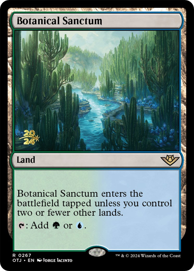 Botanical Sanctum (OTJ) [Outlaws of Thunder Junction Prerelease Promos] | Total Play