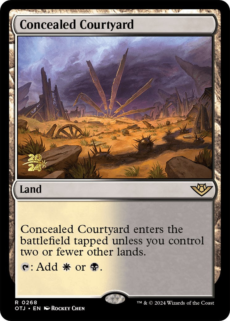 Concealed Courtyard (OTJ) [Outlaws of Thunder Junction Prerelease Promos] | Total Play