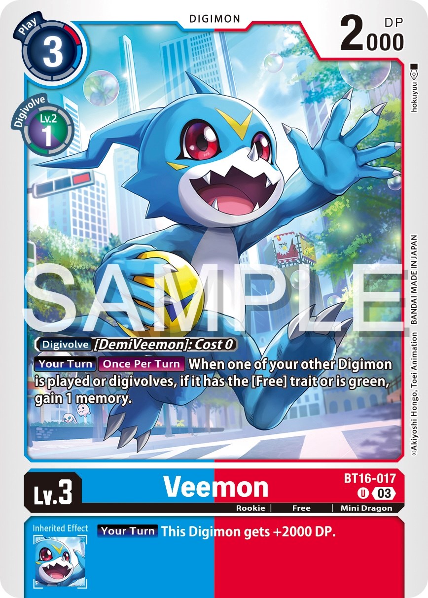 Veemon [BT16-017] [Beginning Observer] | Total Play