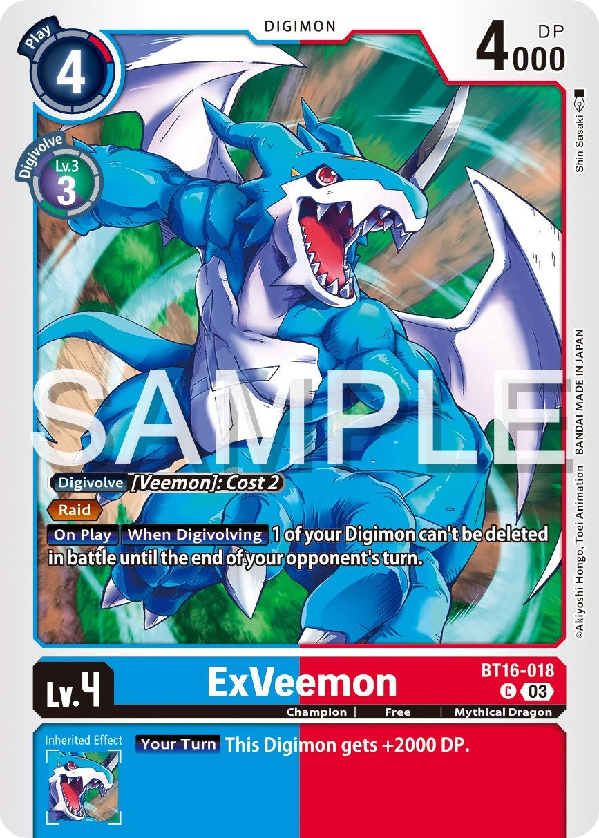 ExVeemon [BT16-018] [Beginning Observer] | Total Play