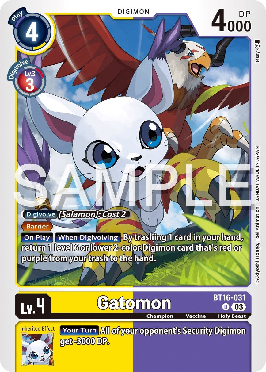 Gatomon [BT16-031] [Beginning Observer] | Total Play