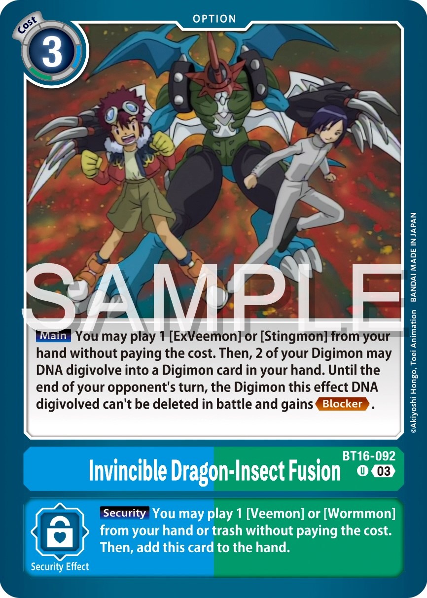 Invincible Dragon-Insect Fusion [BT16-092] [Beginning Observer] | Total Play