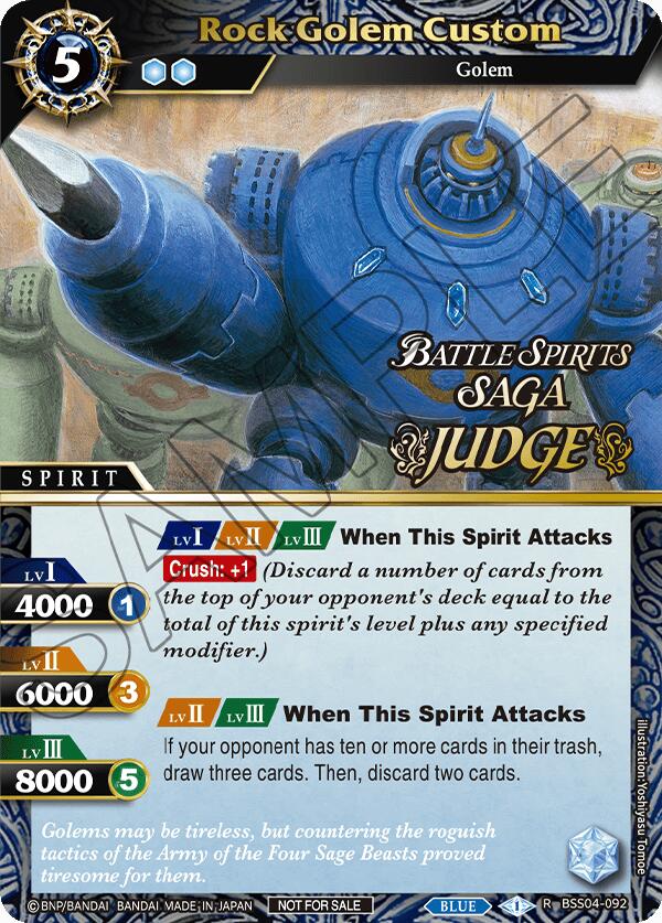 Rock Golem Custom (Judge Pack 2024 Vol. 1) (BSS04-092) [Launch & Event Promos] | Total Play
