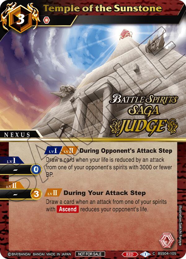 Temple of the Sunstone (Judge Pack 2024 Vol. 1) (BSS04-105) [Launch & Event Promos] | Total Play