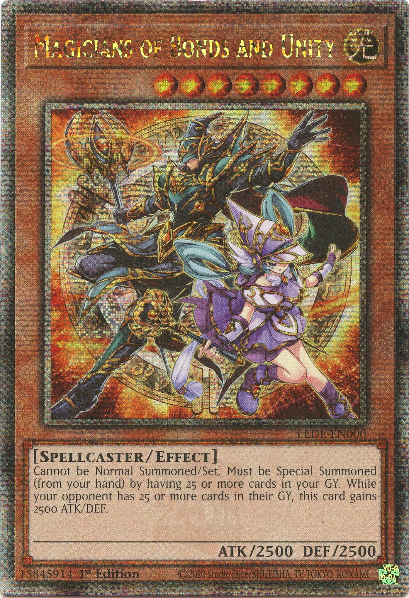 Magicians of Bonds and Unity [LEDE-EN000] Quarter Century Secret Rare | Total Play