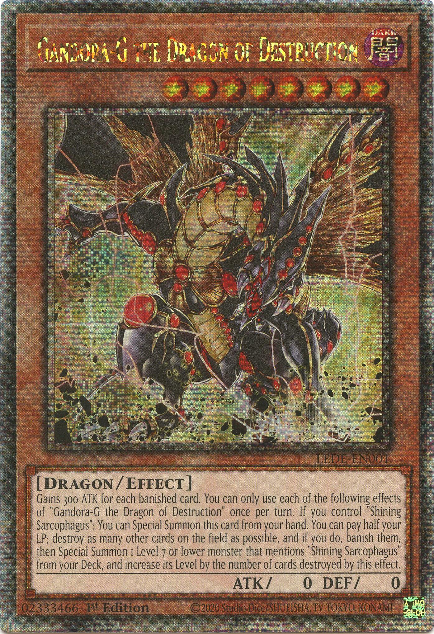 Gandora-G the Dragon of Destruction [LEDE-EN001] Quarter Century Secret Rare | Total Play