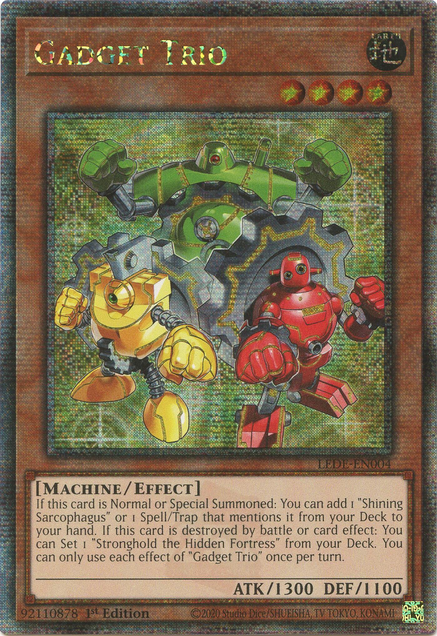 Gadget Trio [LEDE-EN004] Quarter Century Secret Rare | Total Play