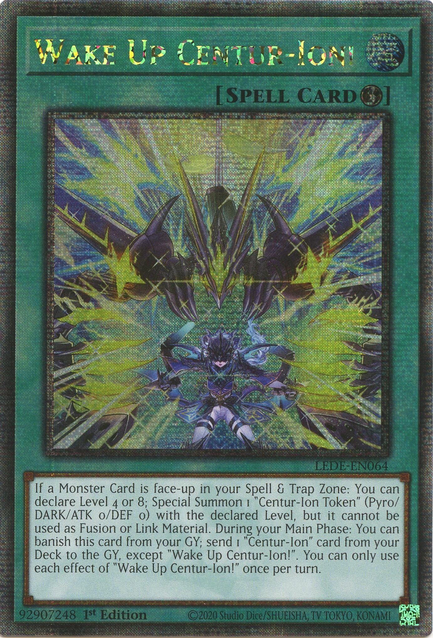 Wake Up Centur-Ion! (Quarter Century Secret Rare) [LEDE-EN064] Quarter Century Secret Rare | Total Play