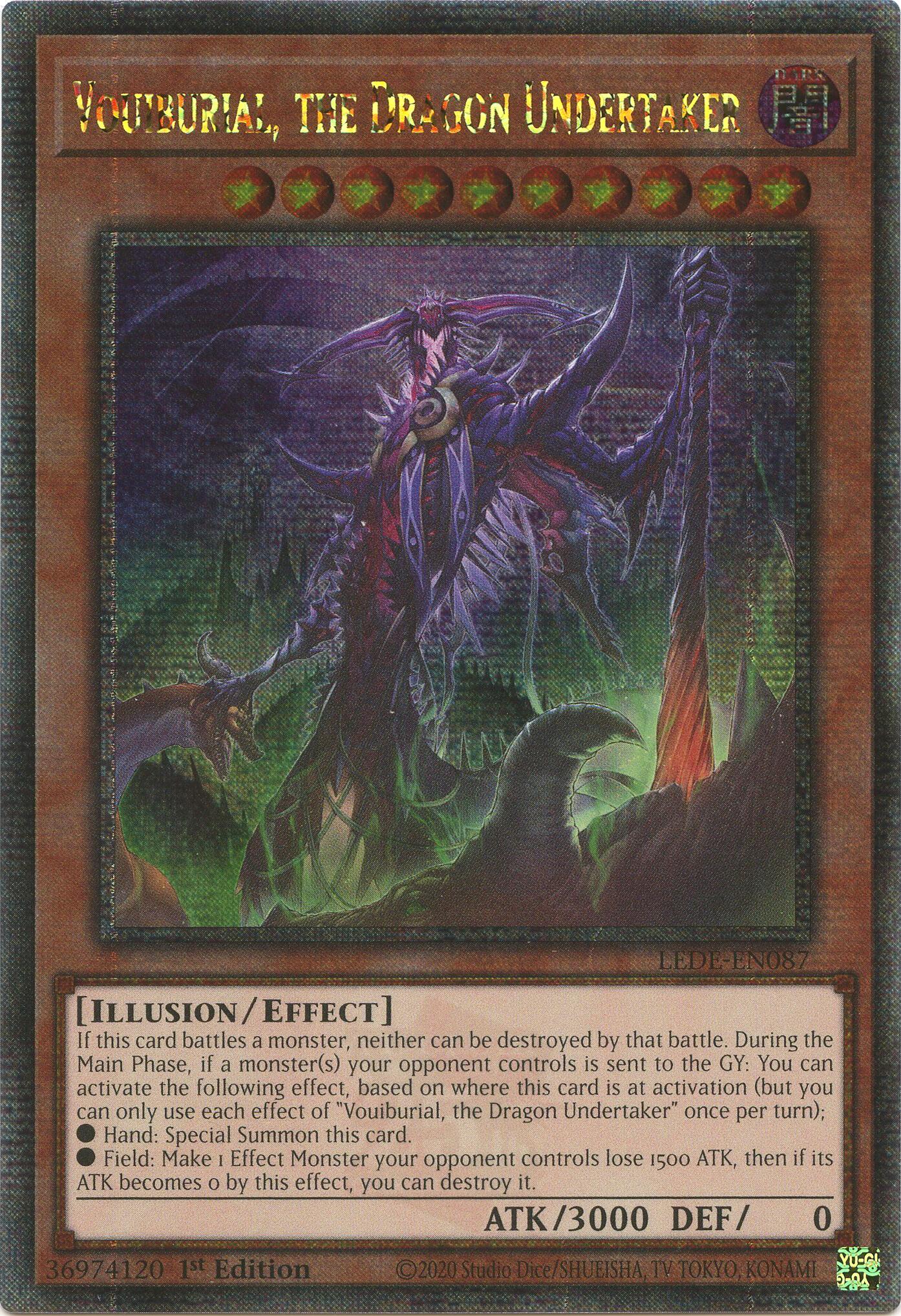 Vouiburial, the Dragon Undertaker (Quarter Century Secret Rare) [LEDE-EN087] Quarter Century Secret Rare | Total Play