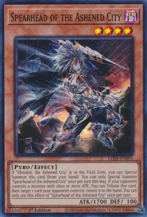 Spearhead of the Ashened City [LEDE-EN091] Super Rare | Total Play