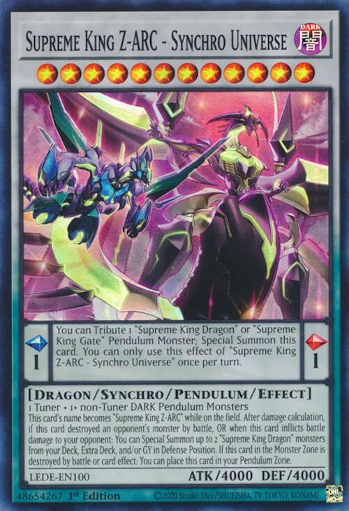 Supreme King Z-ARC - Synchro Universe [LEDE-EN100] Super Rare | Total Play