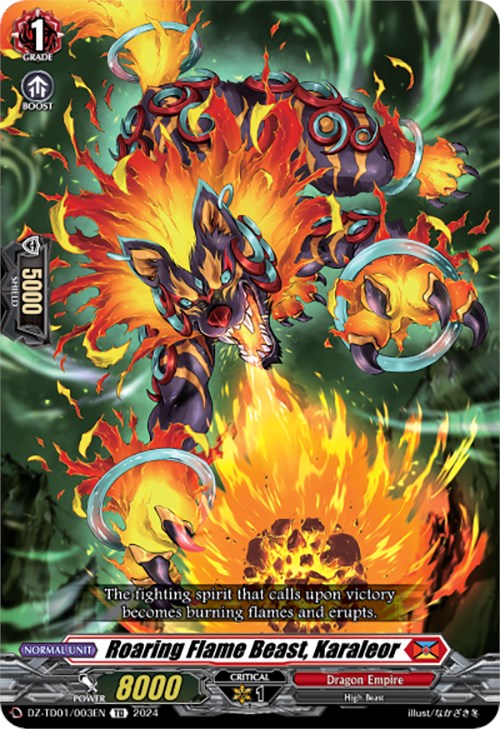 Roaring Flame Beast, Karaleor (DZ-TD01/003EN) [Start Up Trial Deck: Dragon Empire] | Total Play