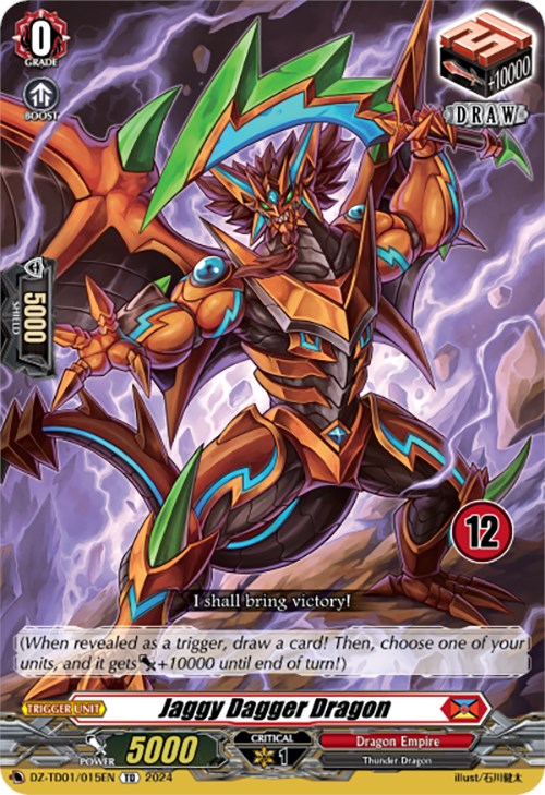 Jaggy Dagger Dragon (12) (DZ-TD01/015EN) [Start Up Trial Deck: Dragon Empire] | Total Play