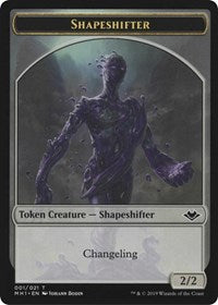 Shapeshifter (001) // Serra the Benevolent Emblem (020) Double-Sided Token [Modern Horizons Tokens] | Total Play