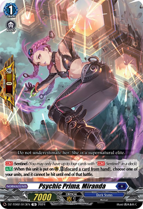 Psychic Prima, Miranda (DZ-TD02/013EN) [Start Up Trial Deck: Dark States] | Total Play