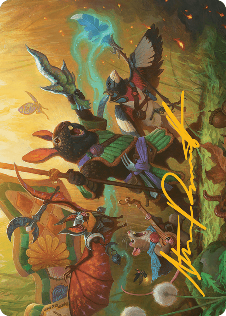 Valley Questcaller Art Card (Gold-Stamped Signature) [Bloomburrow Art Series] | Total Play