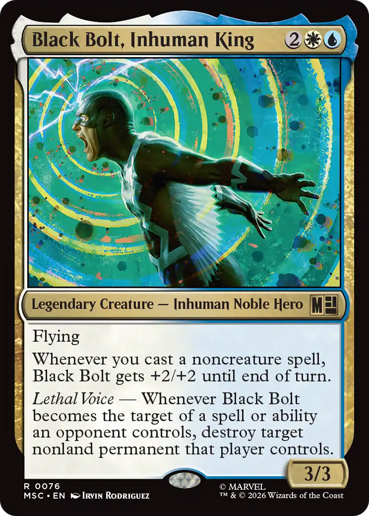 Black Bolt, Inhuman King (Surge Foil) [Marvel Super Heroes Commander] | Total Play