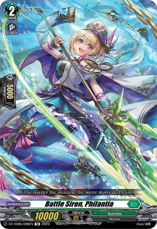 Battle Siren, Philantia (DZ-TD05/008EN) [Start Up Trial Deck: Stoicheia] | Total Play
