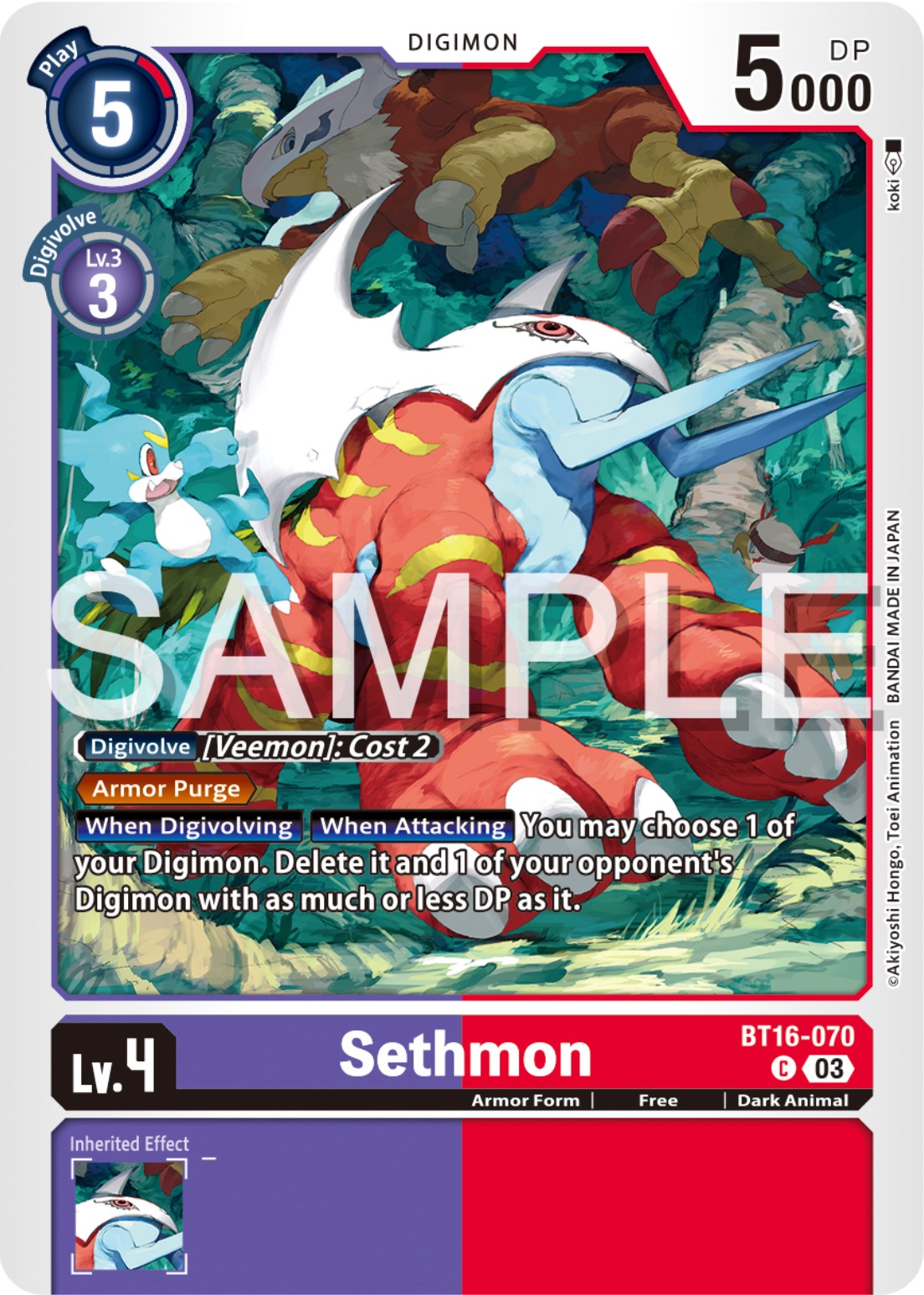 Sethmon [BT16-070] [Beginning Observer] | Total Play