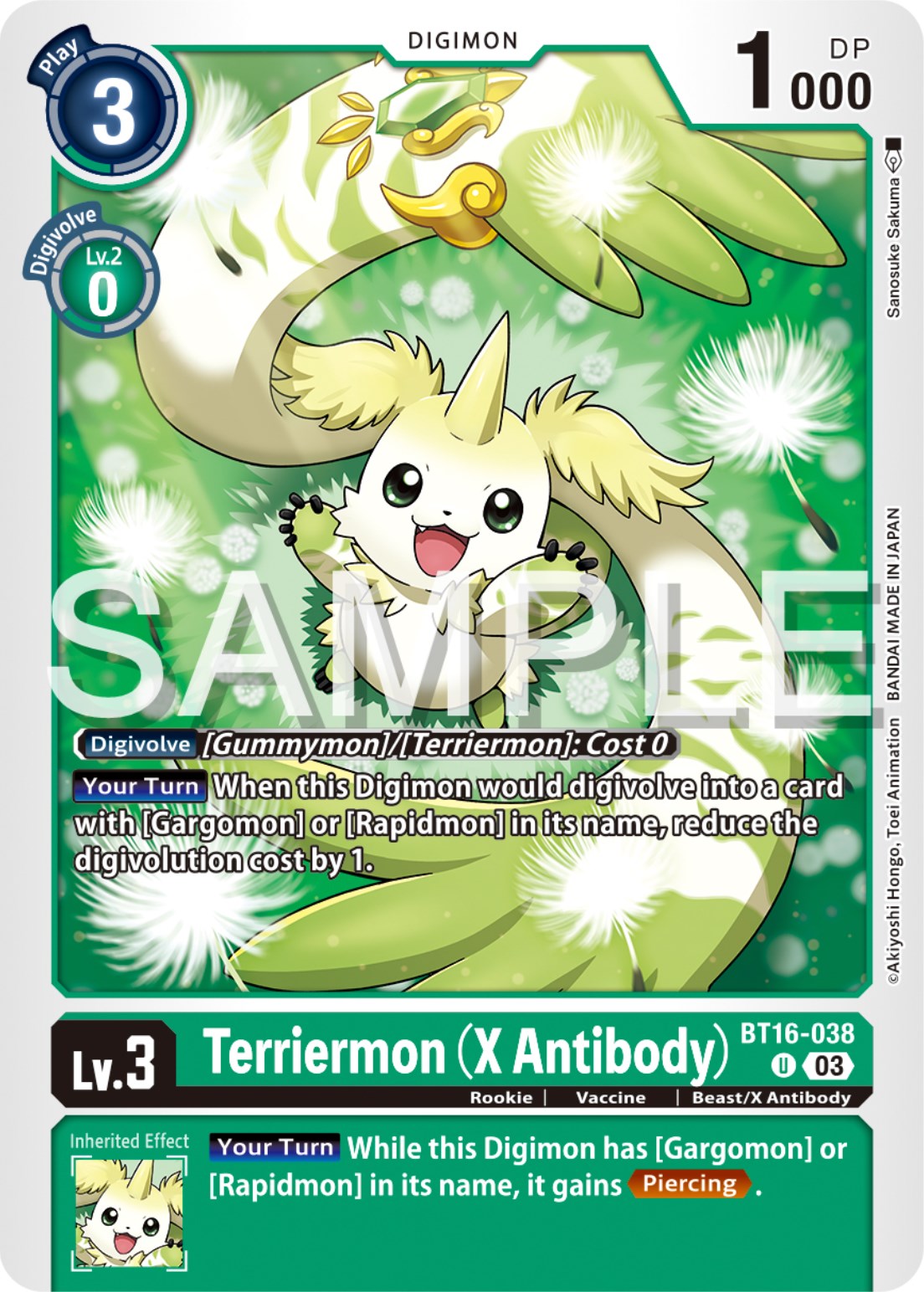 Terriermon (X Antibody) [BT16-038] [Beginning Observer] | Total Play