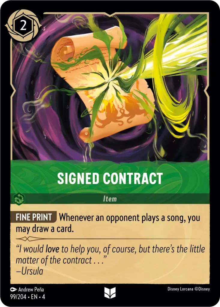 Signed Contract (99/204) [Ursula's Return] | Total Play