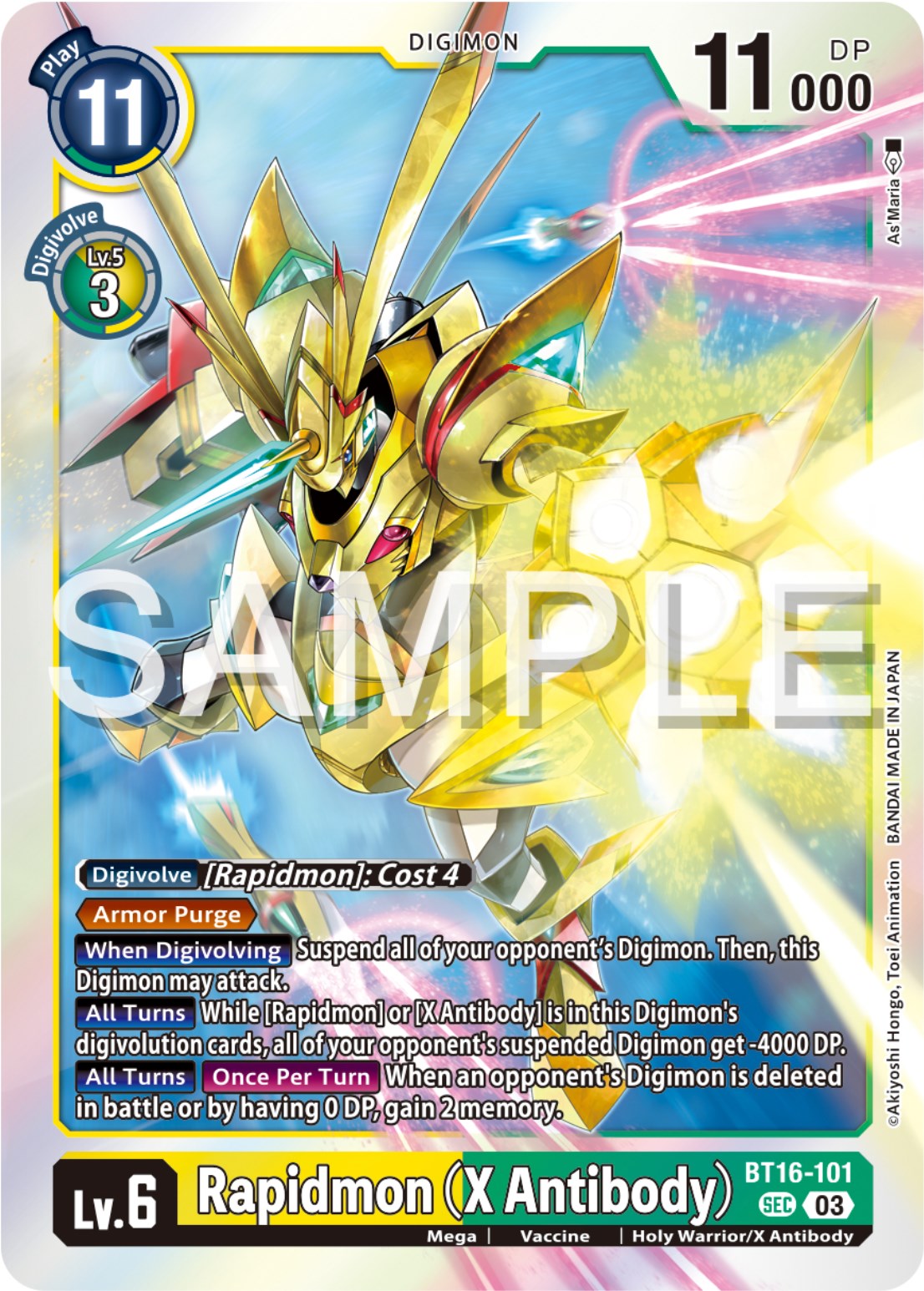 Rapidmon (X Antibody) [BT16-101] [Beginning Observer] | Total Play