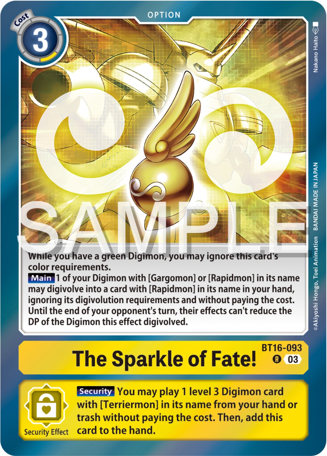 The Sparkle of Fate! [BT16-093] [Beginning Observer] | Total Play
