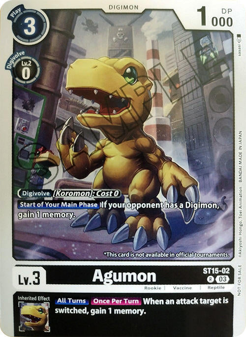 Agumon [ST15-02] (Demo Deck Exclusive) [Starter Deck: Dragon of Courage] | Total Play