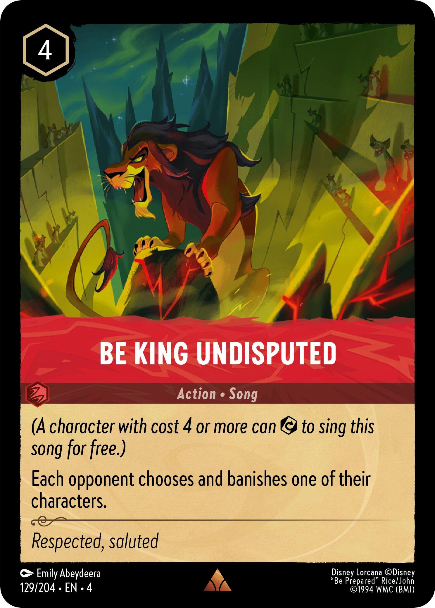 Be King Undisputed (129/204) [Ursula's Return] | Total Play