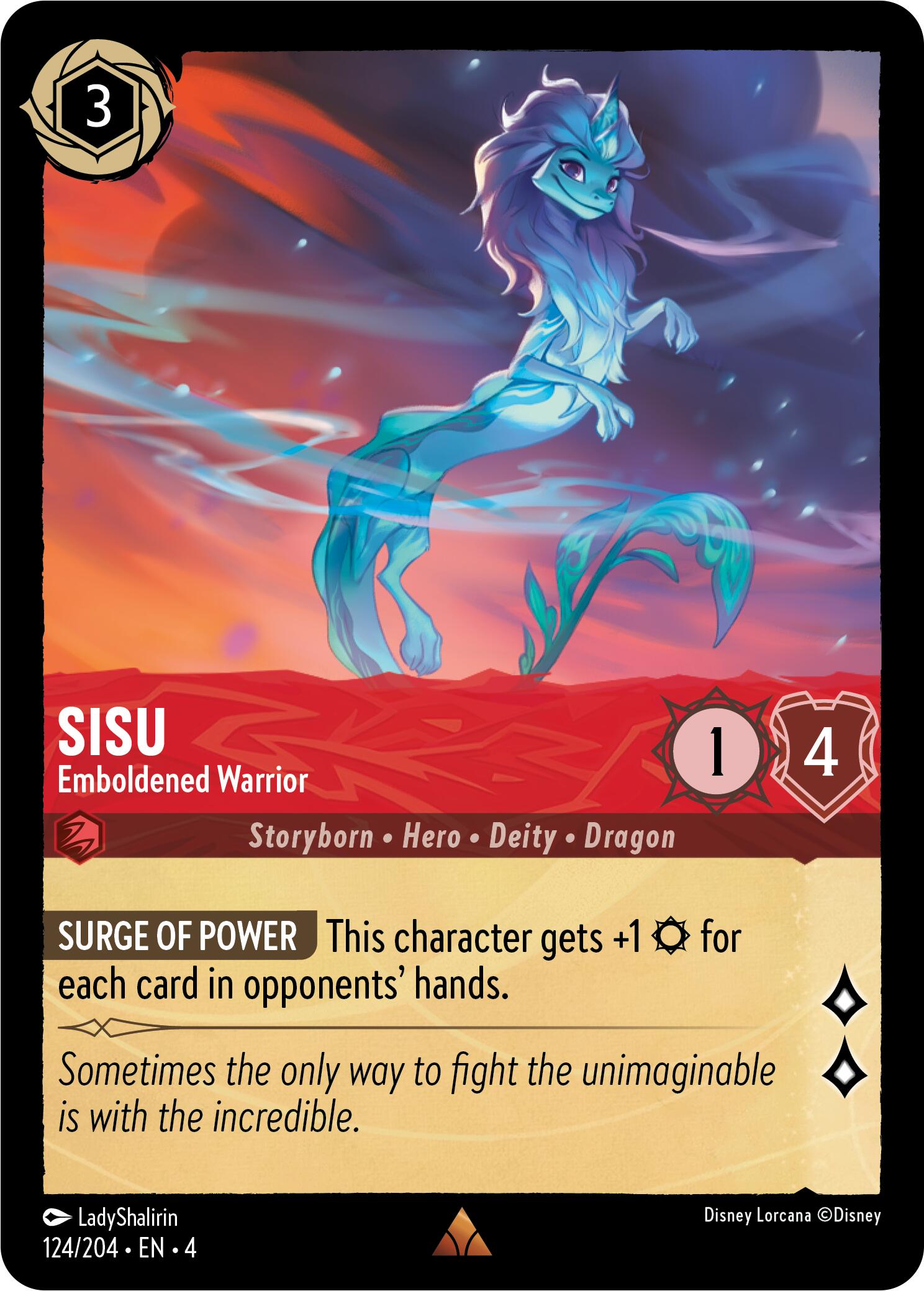 Sisu - Emboldened Warrior (124/204) [Ursula's Return] | Total Play