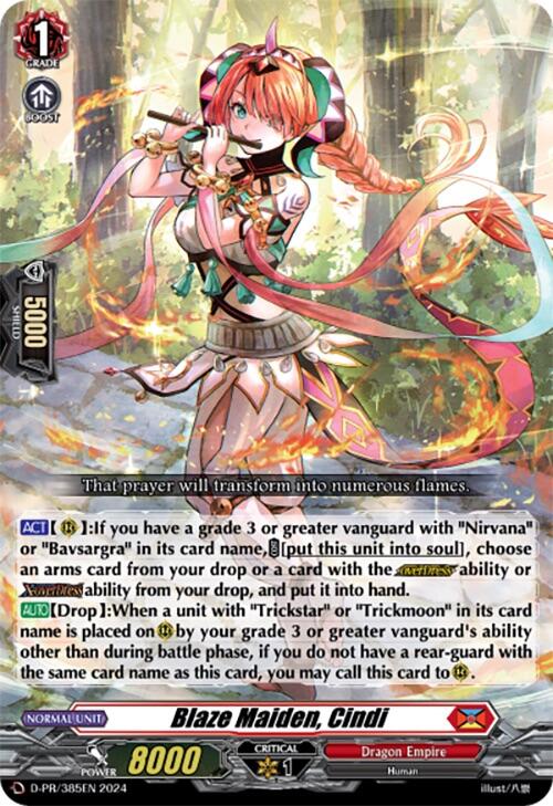 Blaze Maiden, Cindi (D-PR/385EN) [D Promo Cards] | Total Play