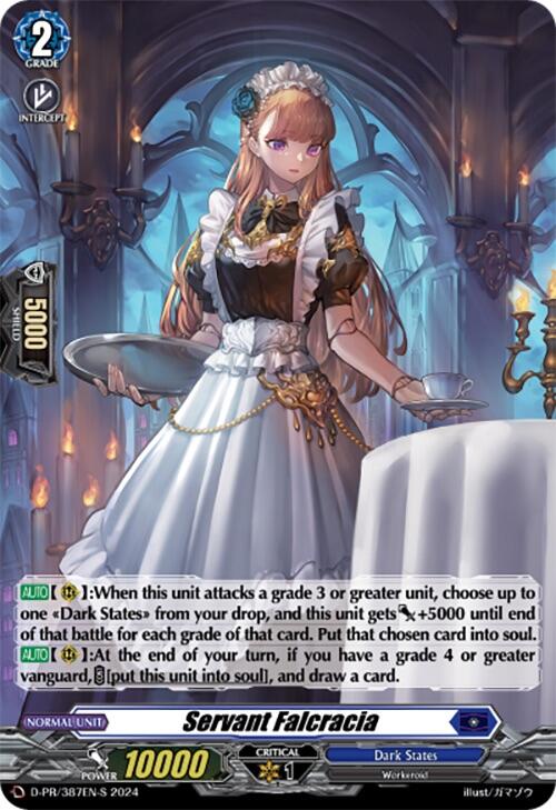 Servant Falcracia (387-S) (Foil) (D-PR/387EN-S) [D Promo Cards] | Total Play