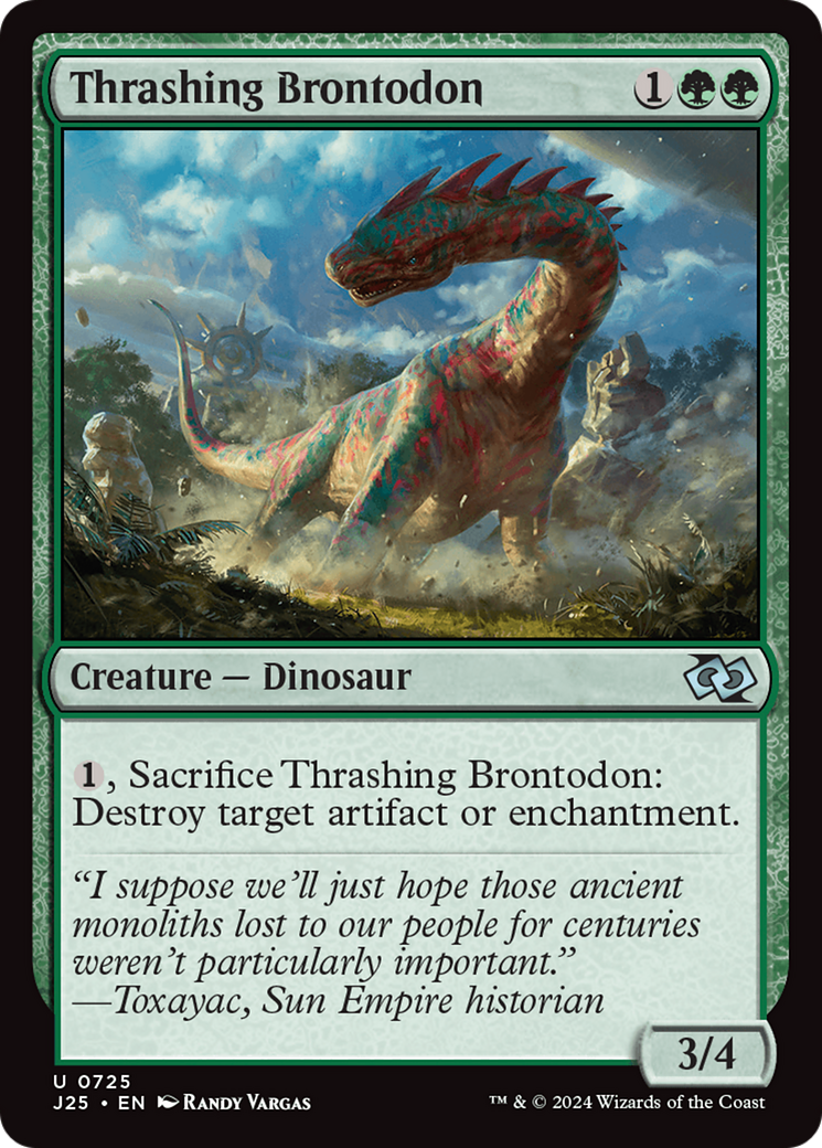 Thrashing Brontodon [Foundations Jumpstart] | Total Play