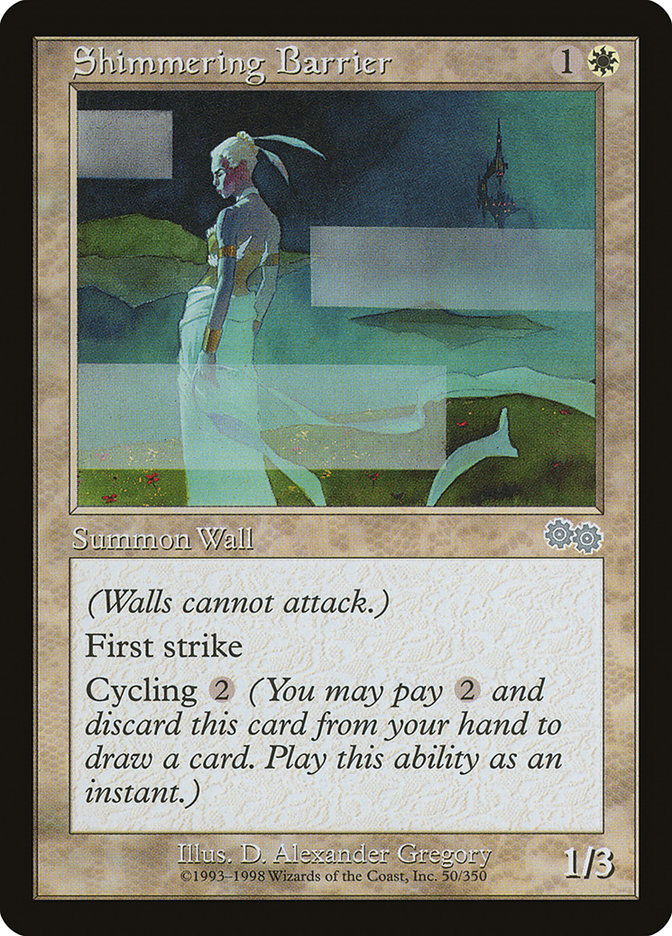 Shimmering Barrier [Urza's Saga] | Total Play