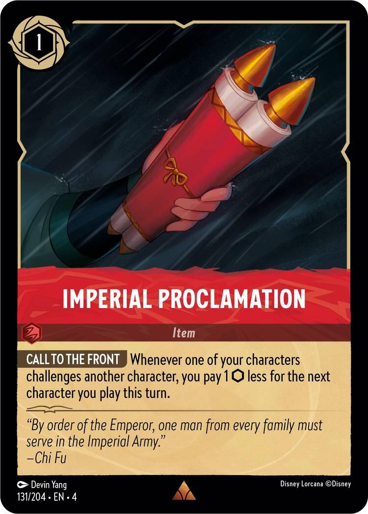 Imperial Proclamation (131/204) [Ursula's Return] | Total Play