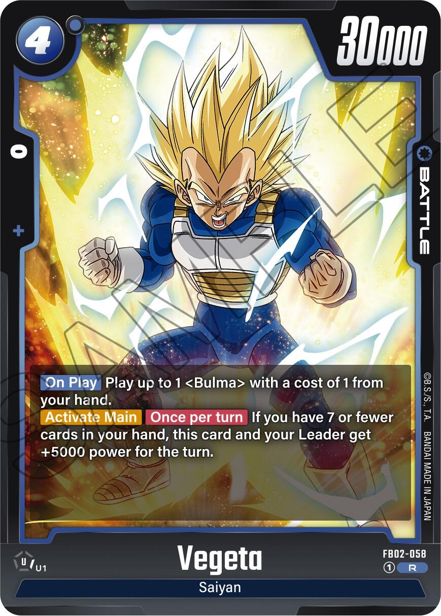 Vegeta (FB02-058) [Blazing Aura] | Total Play