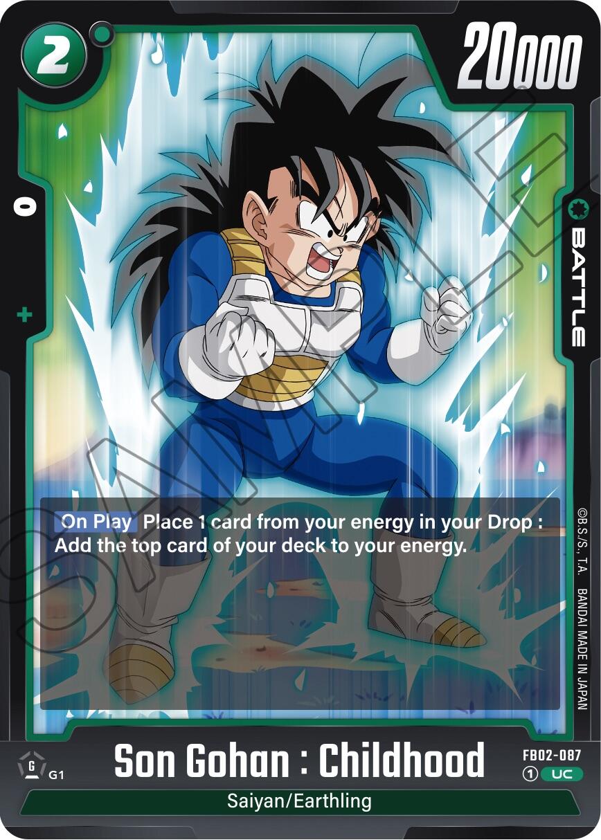 Son Gohan : Childhood (FB02-087) [Blazing Aura] | Total Play