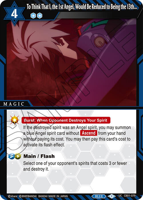 To Think That I, the 1st Angel, Would Be Reduced to Being the 13th... (CB01-079) [Collaboration Booster 01: Halo of Awakening] | Total Play