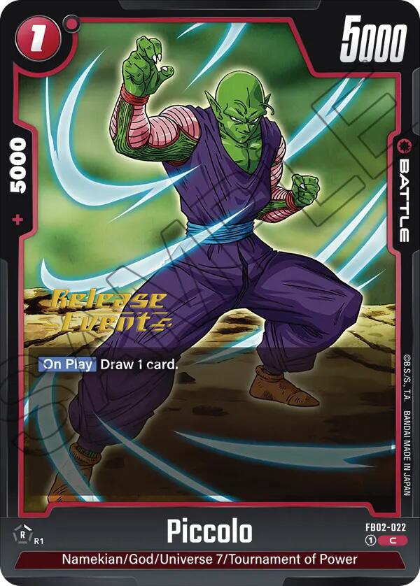 Piccolo (FB02-022) [Blazing Aura Pre-Release Cards] | Total Play
