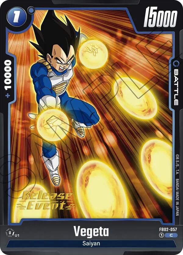 Vegeta (FB02-057) [Blazing Aura Pre-Release Cards] | Total Play