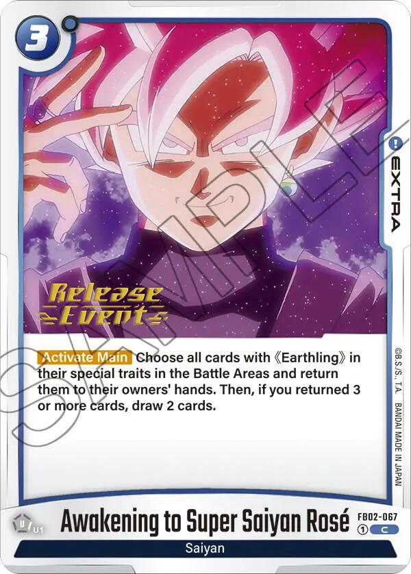 Awakening to Super Saiyan Rose [Blazing Aura Pre-Release Cards] | Total Play