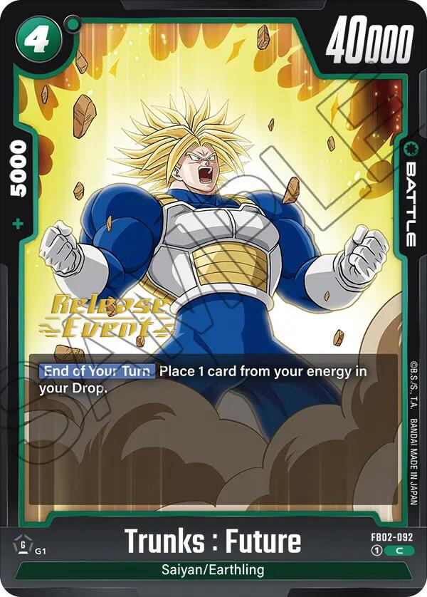 Trunks : Future (FB02-092) [Blazing Aura Pre-Release Cards] | Total Play