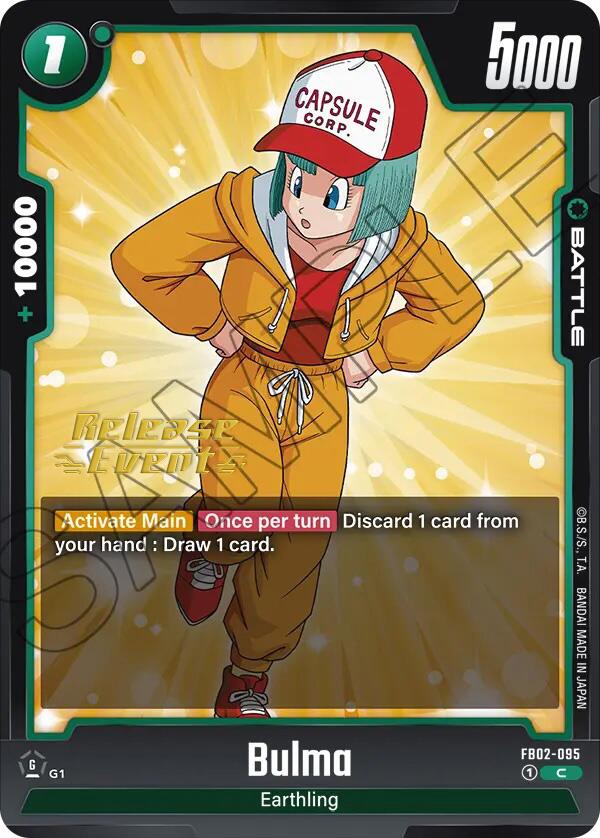 Bulma (FB02-095) [Blazing Aura Pre-Release Cards] | Total Play
