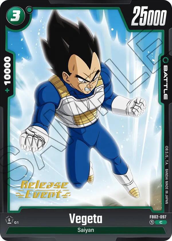 Vegeta (FB02-097) [Blazing Aura Pre-Release Cards] | Total Play