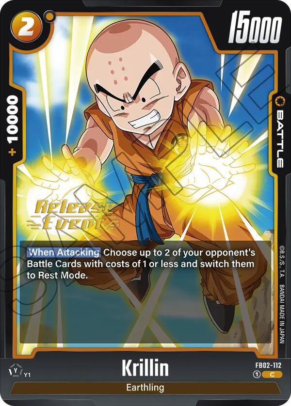 Krillin (FB02-112) [Blazing Aura Pre-Release Cards] | Total Play