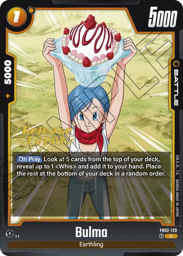 Bulma (FB02-129) [Blazing Aura Pre-Release Cards] | Total Play
