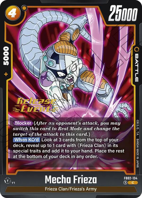 Mecha Frieza [Blazing Aura Pre-Release Cards] | Total Play