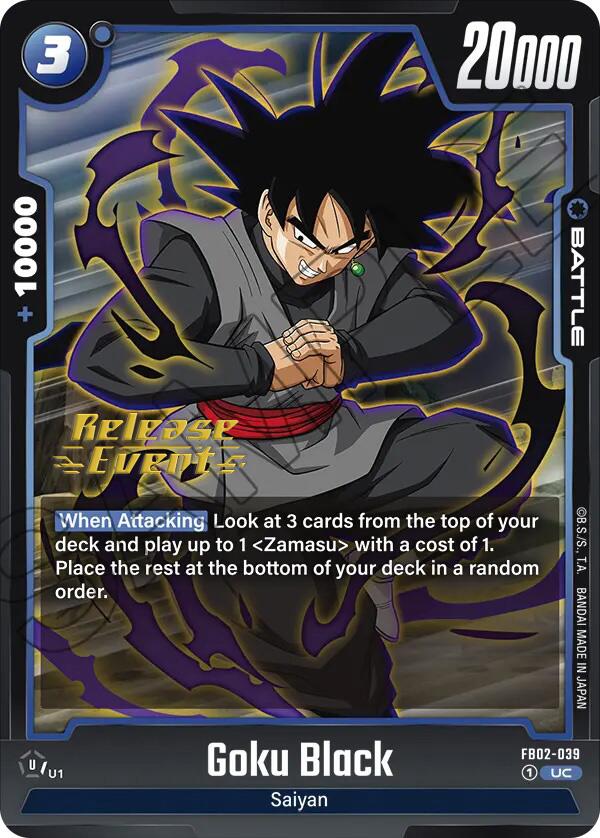 Goku Black (FB02-039) [Blazing Aura Pre-Release Cards] | Total Play